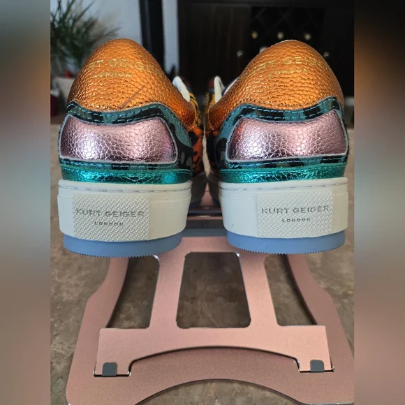 Kurt Geiger LondonSouthbank Tag patchwork lace-up sneakers. Size 38 - US 7.5 - Picture 5 of 11